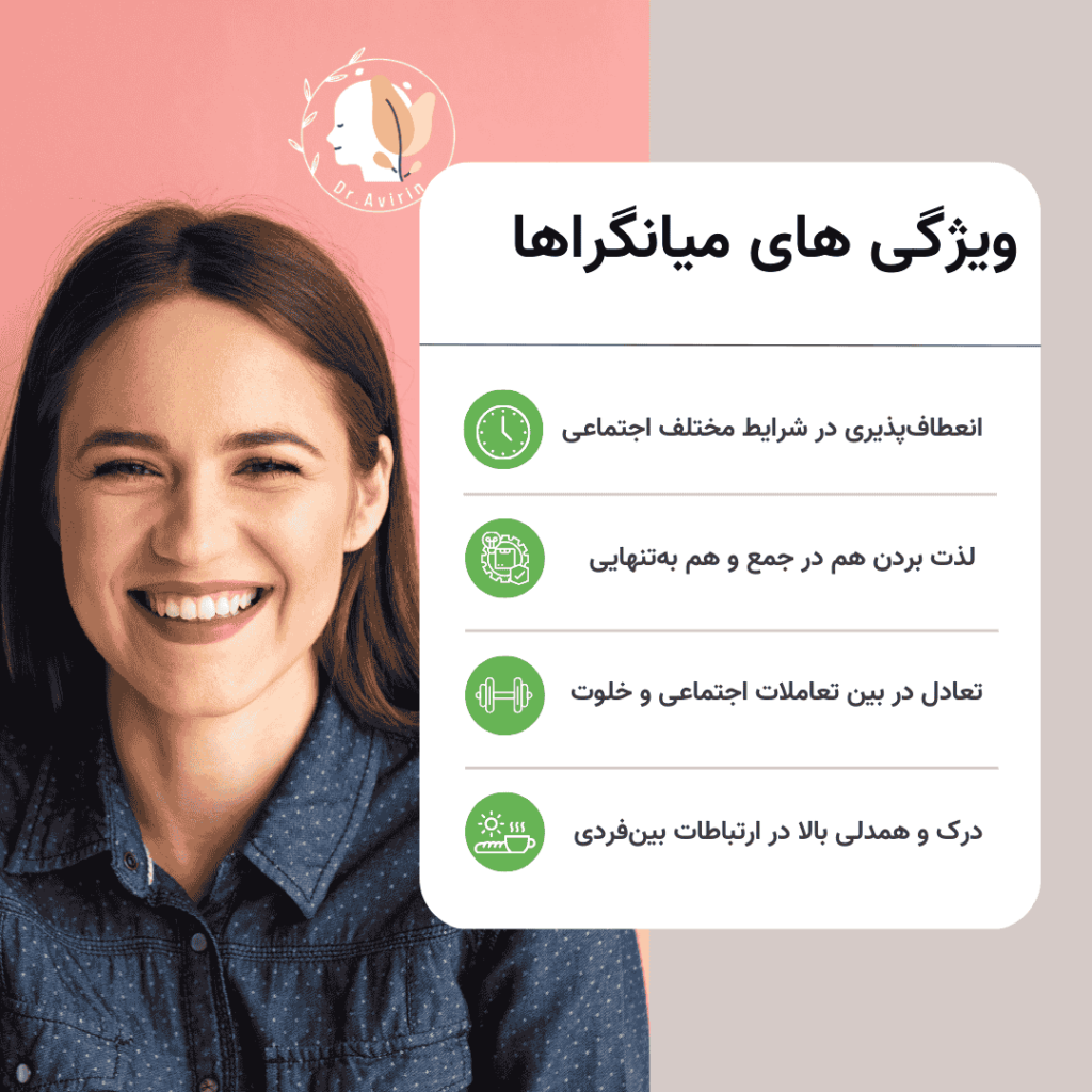 میانگراها و ویژگی های آنها